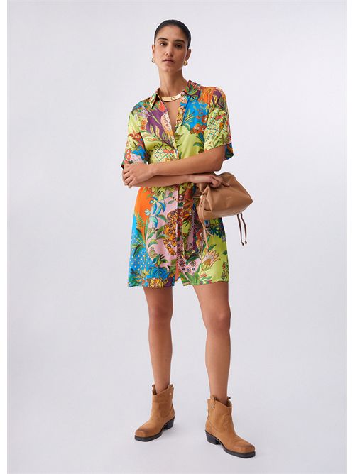 Dress woman multicolor LIU JO | WA6482T471A/P9363